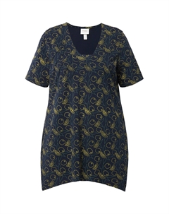 Рубашка, морской синий Ulla popken