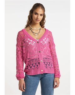 Вязаный кардиган, розовый Izia