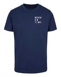 Рубашка Never On Time, темно-синий Merchcode