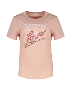 Футболка с коротким рукавом Cn Love Triangle, розовый Guess