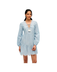 Платье Broderie short, синий Superdry