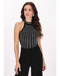 Боди-рубашка Fashion Look, черный Faina