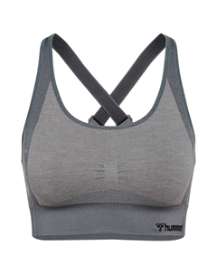 Спортивный топ Shine Seamless high support, серый Hummel
