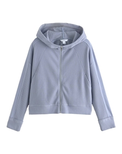 Толстовка с капюшоном на молнии, дымно-синий Next