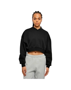 Свитер Cropped v neck, черный Urban classics