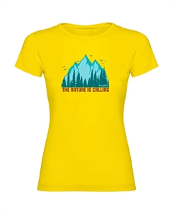 Футболка с коротким рукавом The Nature Is Calling, желтый Kruskis