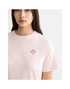 Футболка с коротким рукавом Regular Fit Chest Artwork, розовый Scotch&soda