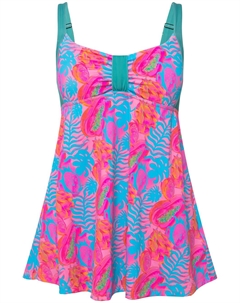 Купальник-футболка, розовый Ulla popken