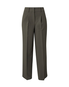 Широкие брюки со складками спереди, хаки Jdy