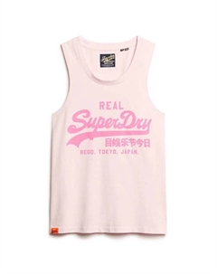 Футболка без рукавов Vl Neon Scoop, розовый Superdry