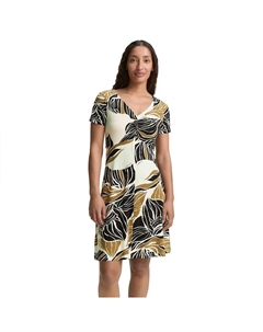 Платье Easy Jersey short sleeve short, белый Tom tailor