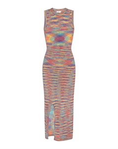 Вязаное платье Boho, разноцветный Izia