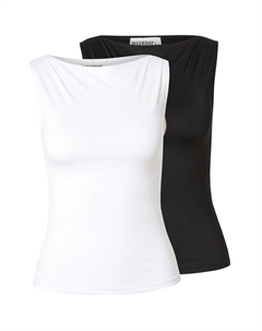 Топ Annie, цвет Black/Off white Weekday