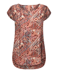 Блуза ONLVic, цвет Lobster/Light orange Only