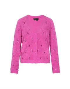 Вязаный кардиган, фуксия Faina