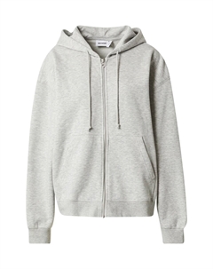 Толстовка с капюшоном на молнии, серый Weekday