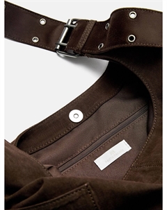 Сумка через плечо, темно-коричневый Pull & bear