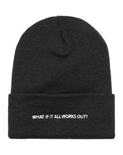 Шапочка What If, черный Flexfit