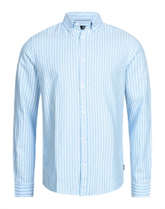 Рубашка на пуговицах классического кроя Brayden, синий Indicode jeans