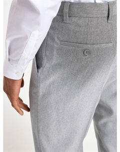 Обычные плиссированные брюки, светло-серый Next