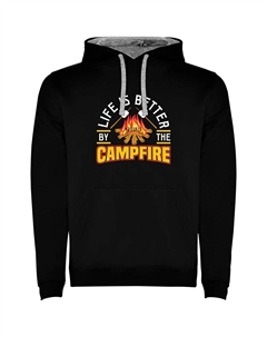 Худи Better By The Campfire, черный Kruskis