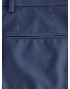 Узкие брюки со складками спереди, синий Next