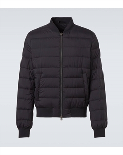 Летная куртка-бомбер L'Aviatore с панелями внизу, черный Herno