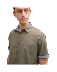 Рубашка с коротким рукавом 1045098, зеленый Tom tailor