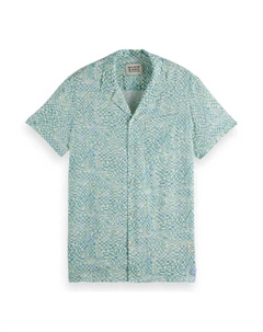 Рубашка с коротким рукавом 180032 Aop Regular Fit, зеленый Scotch&soda