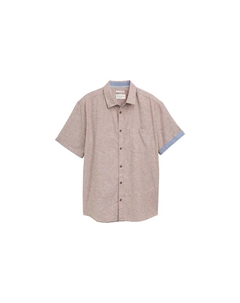 Рубашка с коротким рукавом 1045098, коричневый Tom tailor