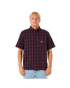 Рубашка с коротким рукавом Raw Energy Plaid, фиолетовый Rip curl