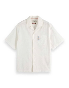 Рубашка с коротким рукавом 180033 Relaxed Fit, белый Scotch&soda