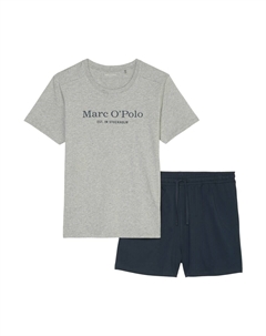 Длинная пижама Mix & Match Cotton, цвет Dark blue/Grey Marc o'polo