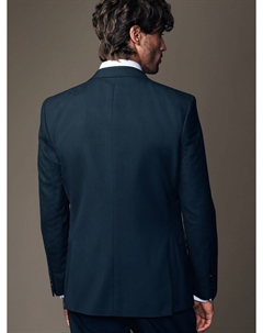 Пиджак стандартного кроя, темно-синий Next