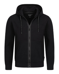 Толстовка с капюшоном на молнии, черный Indicode jeans