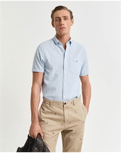 Рубашка на пуговицах классического кроя, светло-синий Gant