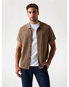 Рубашка на пуговицах классического кроя, светло-коричневый Guess