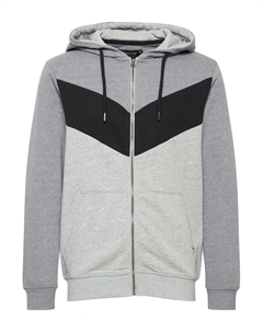 Толстовка с капюшоном на молнии Pock, серый Indicode jeans