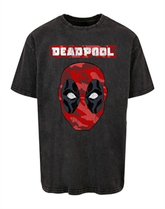 Рубашка Deadpool - Camo Head, пятнистый черный Absolute cult