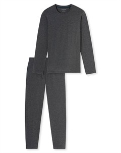 Длинная пижама Modern Nightwear, серый Schiesser