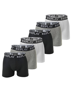 Боксеры, цвет mottled grey/Black/White Replay