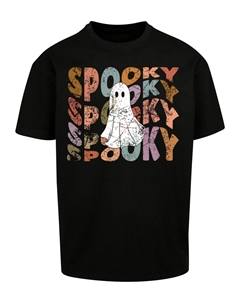 Рубашка Halloween - Spooky Ghost, черный Merchcode