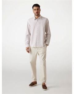 Рубашка на пуговицах классического кроя Oxford, серый Guess