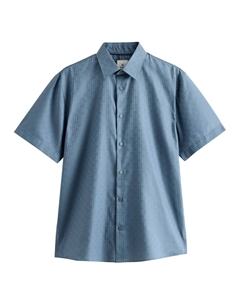 Рубашка на пуговицах классического кроя, цвет Sapphire/Sky blue Next