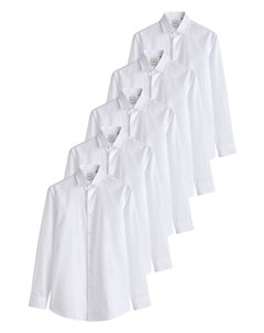 Рубашка на пуговицах классического кроя, белый Next