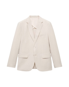 Приталенный пиджак ETHEREAL, экрю Mango man