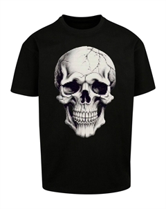 Рубашка Halloween - Skull, черный Merchcode