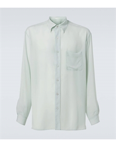 Рубашка Bresson из купро, Light Sage The row
