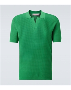 Поло Roddy из вафельной сетчатой ткани, Caddie Green Orlebar brown