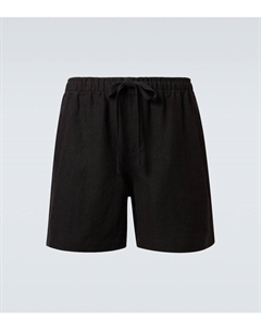 Льняные шорты, черный Commas